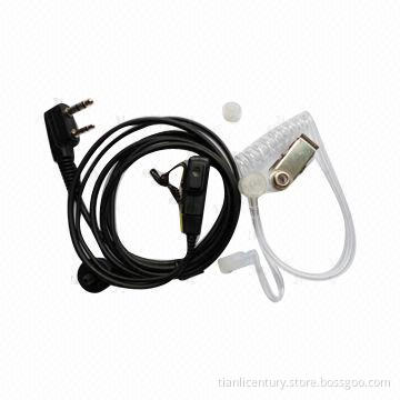 High-quality Two-way Radio Headset for Private Communication, with Semi-transparent Acoustic Earhook